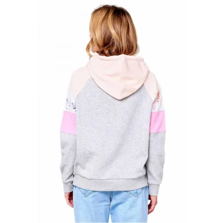 Sudadera RIP CURL Mujer con capucha para mujer Zenika Colorblock Ref. GFEBB5 Cement Marle gris/rosa palo