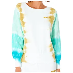 Sudadera Rip curl ref.GFEAB9 Sun Drenched Crew Shirt Women, blanco/Turquesa