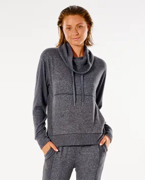 Sudadera RIP CURL suave Mujer cuello vuelto para mujer Cosy II Dark Grey Marle Ref. GFEKH1 gris