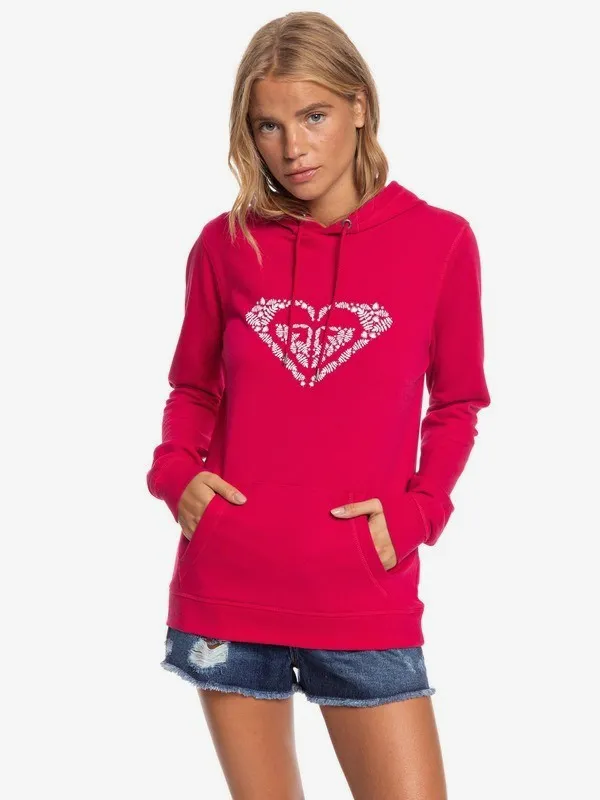 Sudadera ROXY Capucha para Mujer Shine Your Light Ref. ERJFT04155 fucsia logo pecho