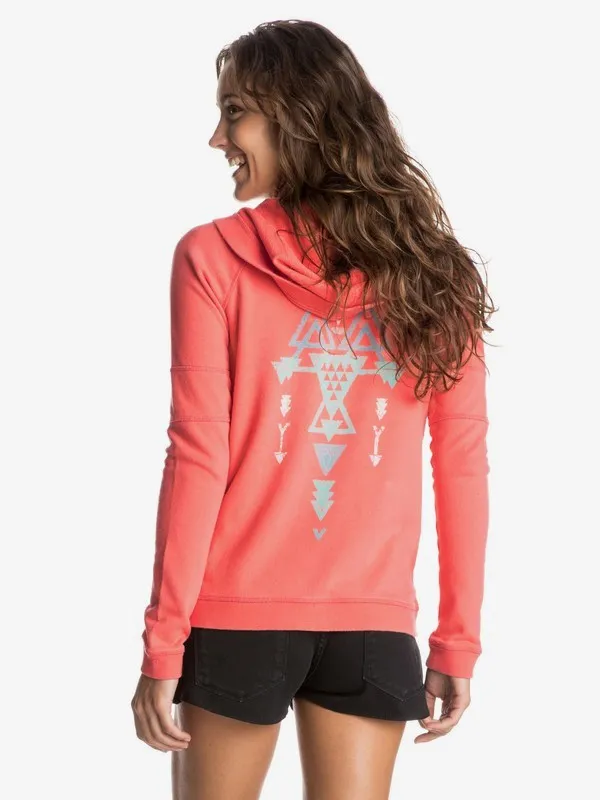 Sudadera ROXY Capucha y Cremallera para Mujer Hollow Dance D GEORGIA PEACH (mje0) Ref. ERJFT03515 rosado melocotón