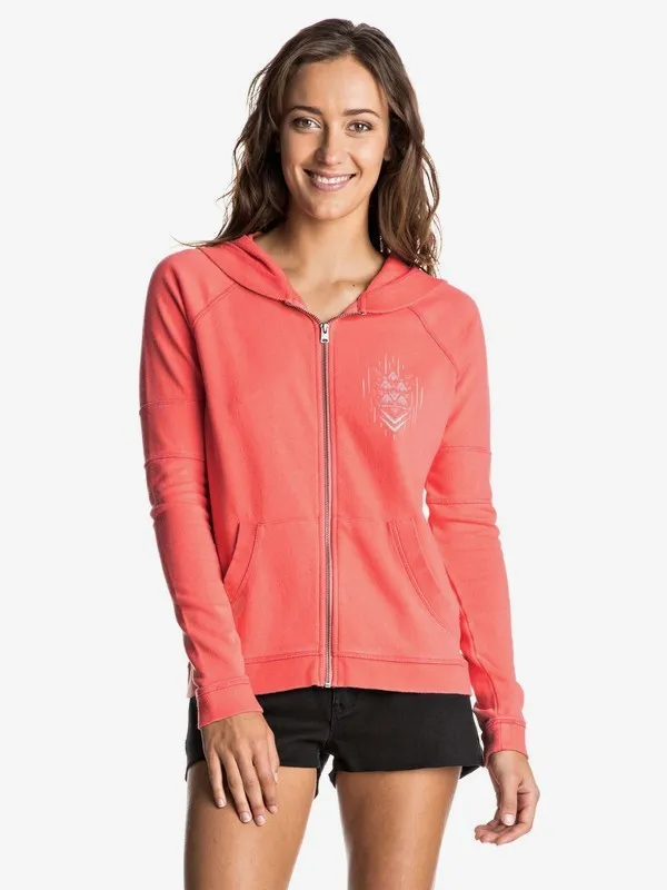 Sudadera ROXY Capucha y Cremallera para Mujer Hollow Dance D GEORGIA PEACH (mje0) Ref. ERJFT03515 rosado melocotón