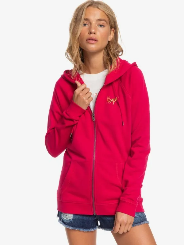 Sudadera ROXY Capucha y Cremallera para Mujer Morning Slide (mqt0) Ref. ERJFT04156 fucsia