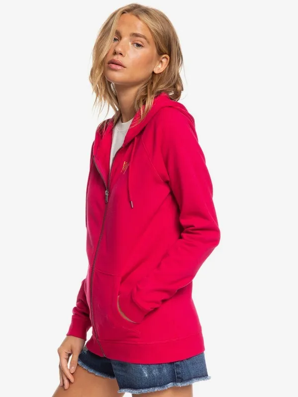 Sudadera ROXY Capucha y Cremallera para Mujer Morning Slide (mqt0) Ref. ERJFT04156 fucsia