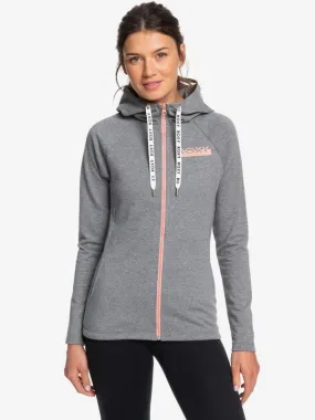 Sudadera ROXY con Capucha y Cremallera para Mujer Soul Searcher B CHARCOAL HEATHER (kte1) Ref. ERJFT04090 gris