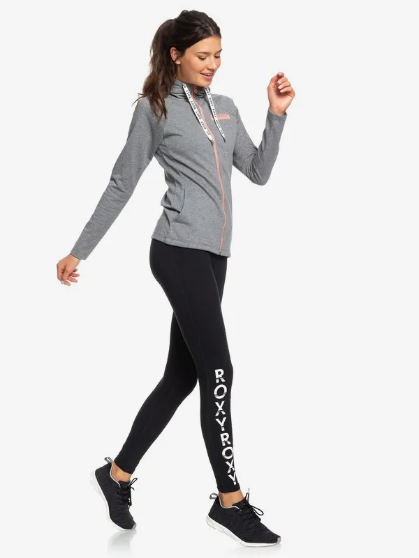 Sudadera ROXY con Capucha y Cremallera para Mujer Soul Searcher B CHARCOAL HEATHER (kte1) Ref. ERJFT04090 gris