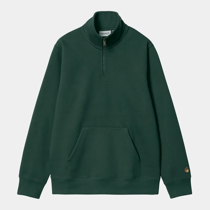 Sudadera Verde Carhartt Chase Neck Zip Sweatshirt Discovery Green S