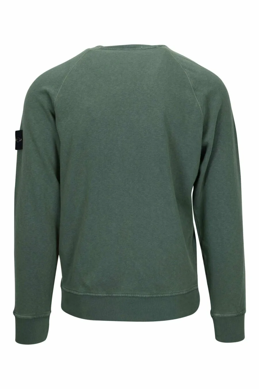 Sudadera verde militar con logo parche brújula