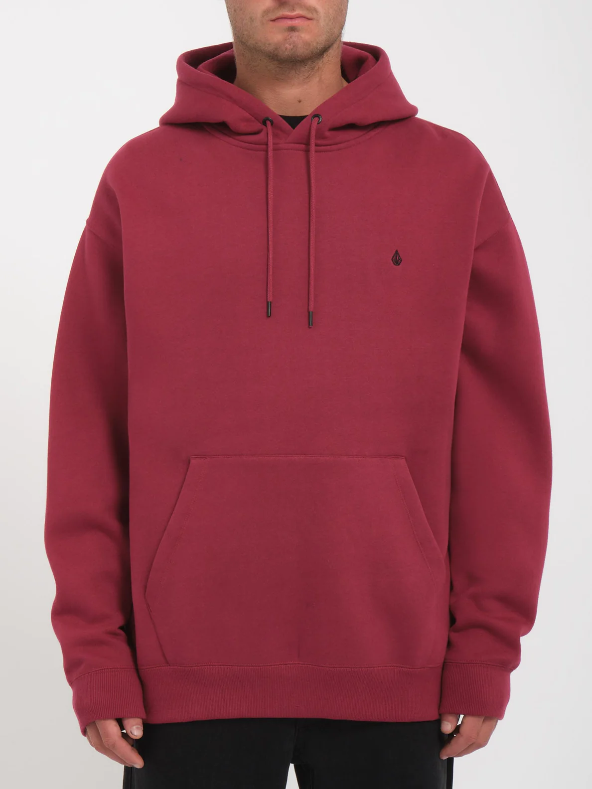 Sudadera VOLCOM con capucha para hombre clásica SINGLE STONE – WINE Ref. A4132315 granate