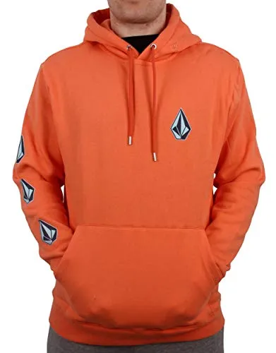 Sudadera VOLCOM Hombre con capucha DEADLY STONES P/O – TGL Ref. A4131907 naranja logo diamante mangas