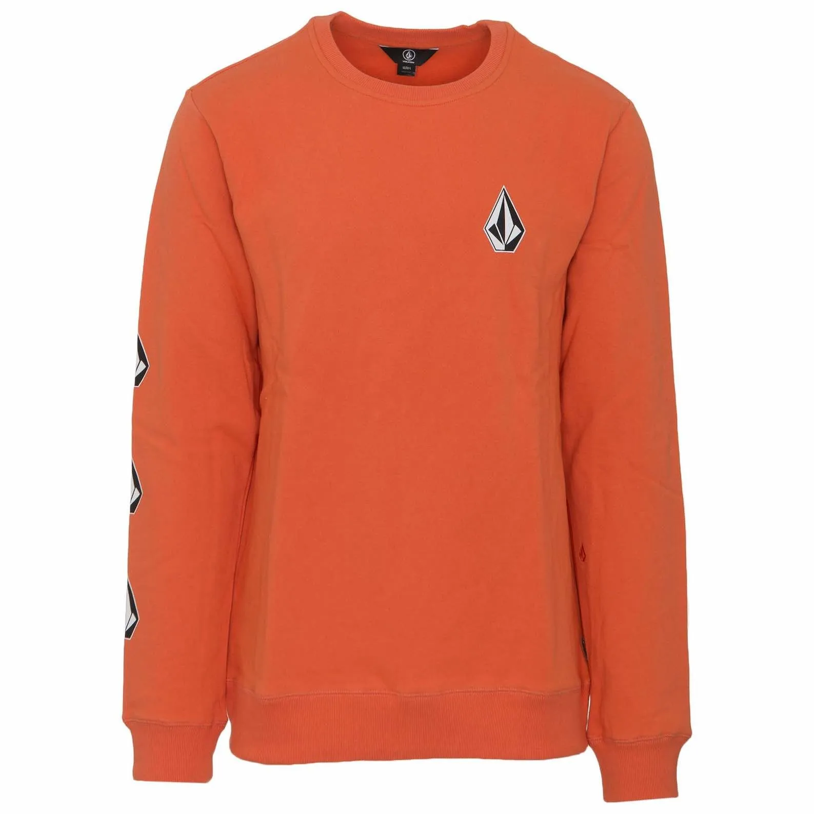 Sudadera VOLCOM Hombre cuello redondo DEADLY STONES CREW – TGL Ref. A4631904 naranja logo diamante mangas