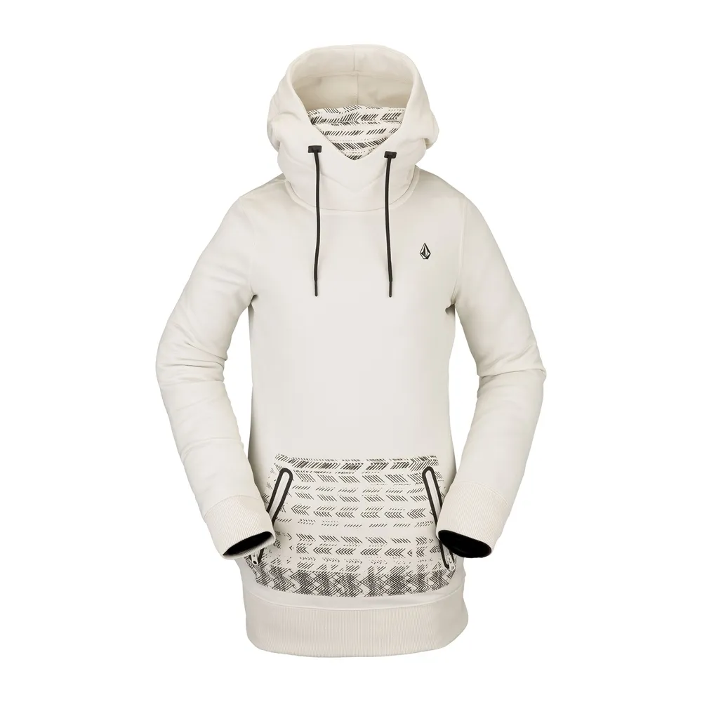 Sudadera VOLCOM para mujer con capucha clásica SPRING SHRED – WHITE Ref.  H4152202_BNE blanca