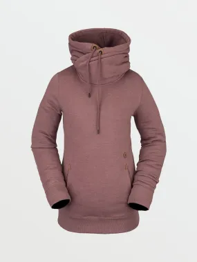 Sudadera VOLCOM para mujer con capucha clásica TOWER PULLOVER FLEECE – ROSEWOOD Ref. H4152204-ros rosa