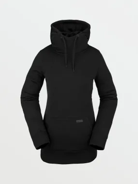 Sudadera VOLCOM para mujer con capucha clásica YERBA – NEGRO  Ref. H4152203-blk negra lisa