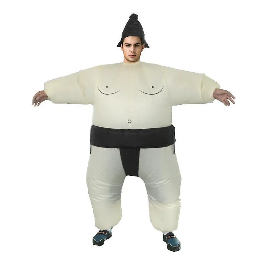 Sumo Fancy Dress Fan Inflatable Costume Suit With Hat