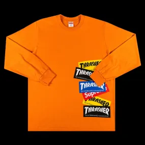 Supreme Thrasher x Multi Logo Long-Sleeve Tee