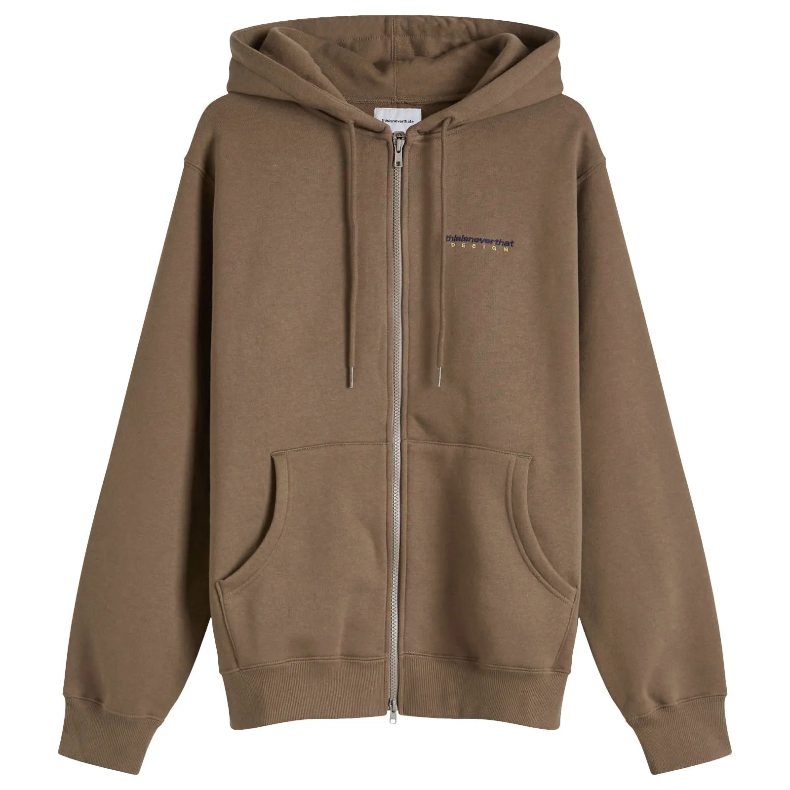 thisisneverthat DSN Zip Up Hoody Brown