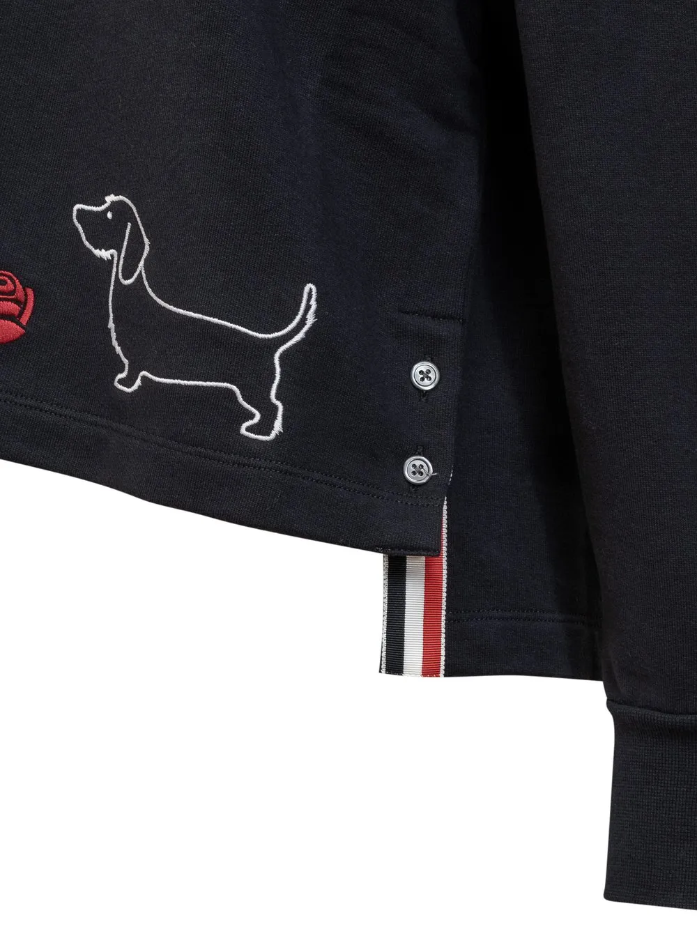 THOM BROWNE Roses and Dog Sweatshirt