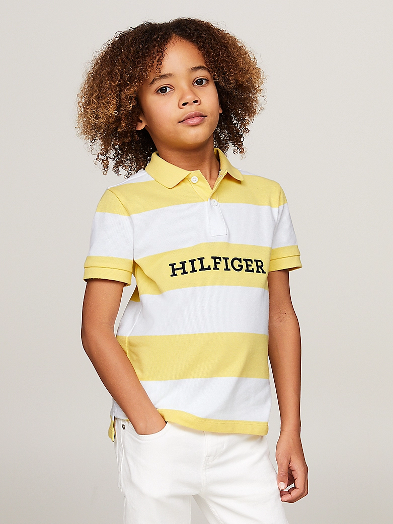 Tommy Hilfiger colourblock polo  yellow