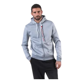 Tommy Hilfiger Sport Fleece Zip Up Hoody Grey