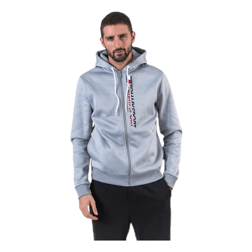 Tommy Hilfiger Sport Fleece Zip Up Hoody Grey