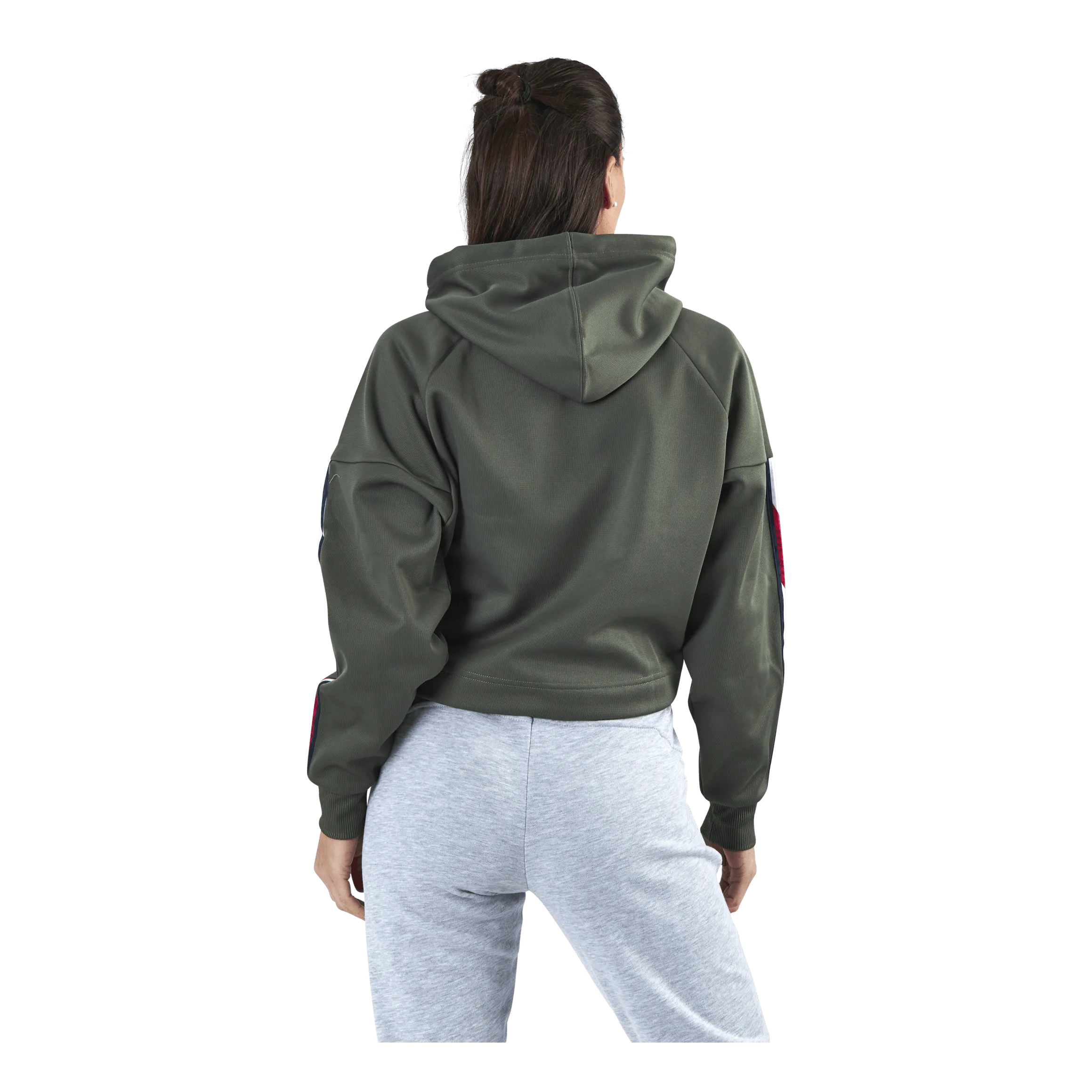 Tommy Hilfiger Sport Hoody Cropped With Tape Green