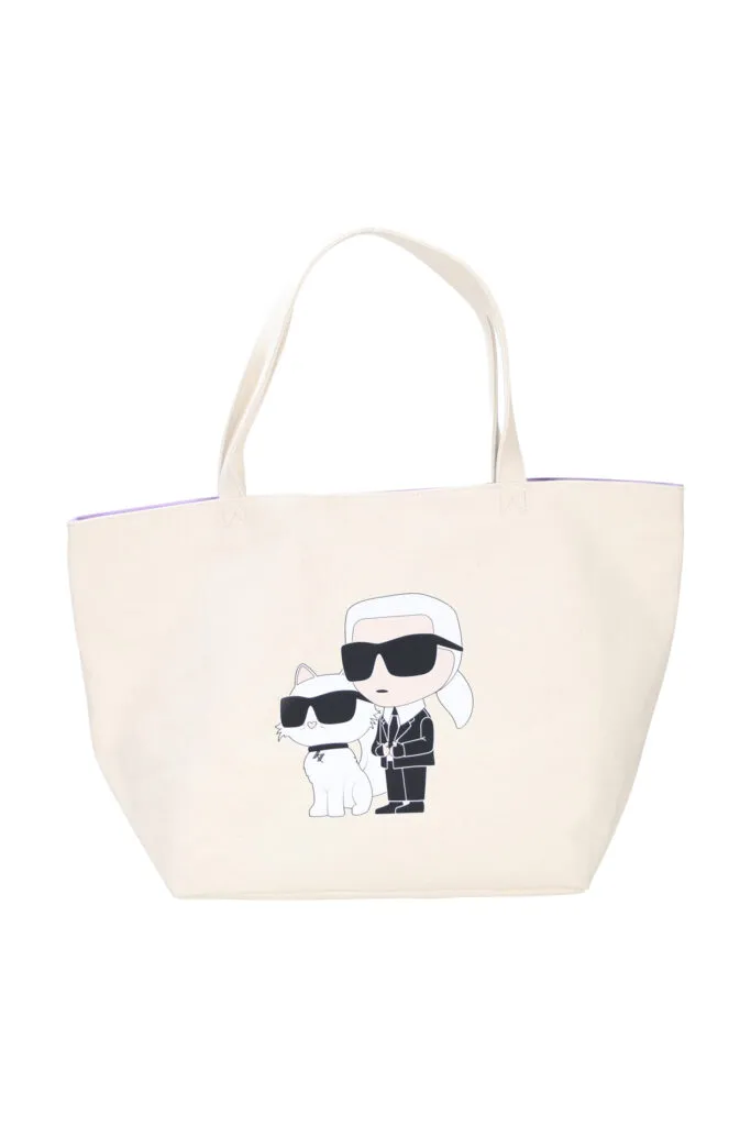 Tote bag blanca con maxilogo 