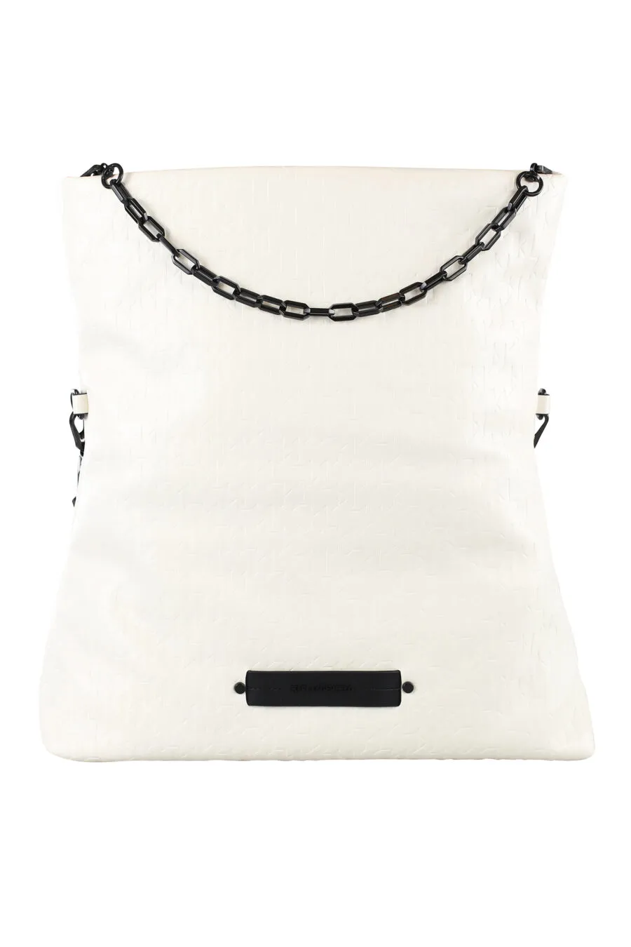 Tote bag blanco con logo negro