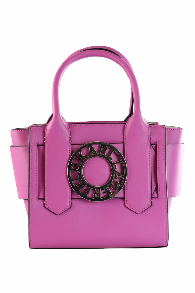 Tote bag mini fucsia con logo 