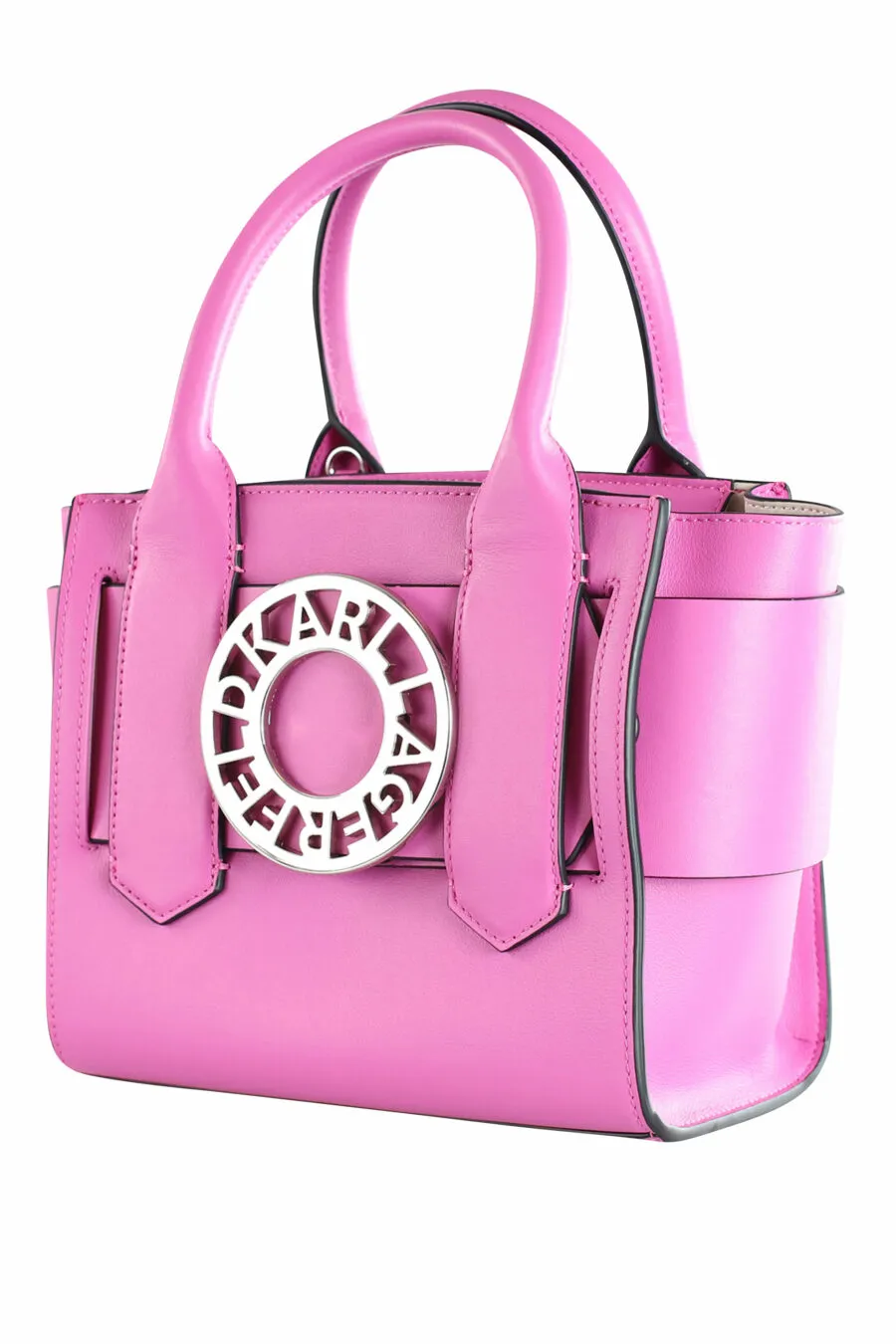 Tote bag mini fucsia con logo 