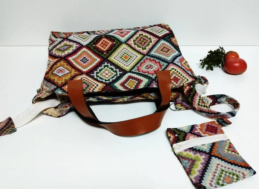 Tote bag multicolor