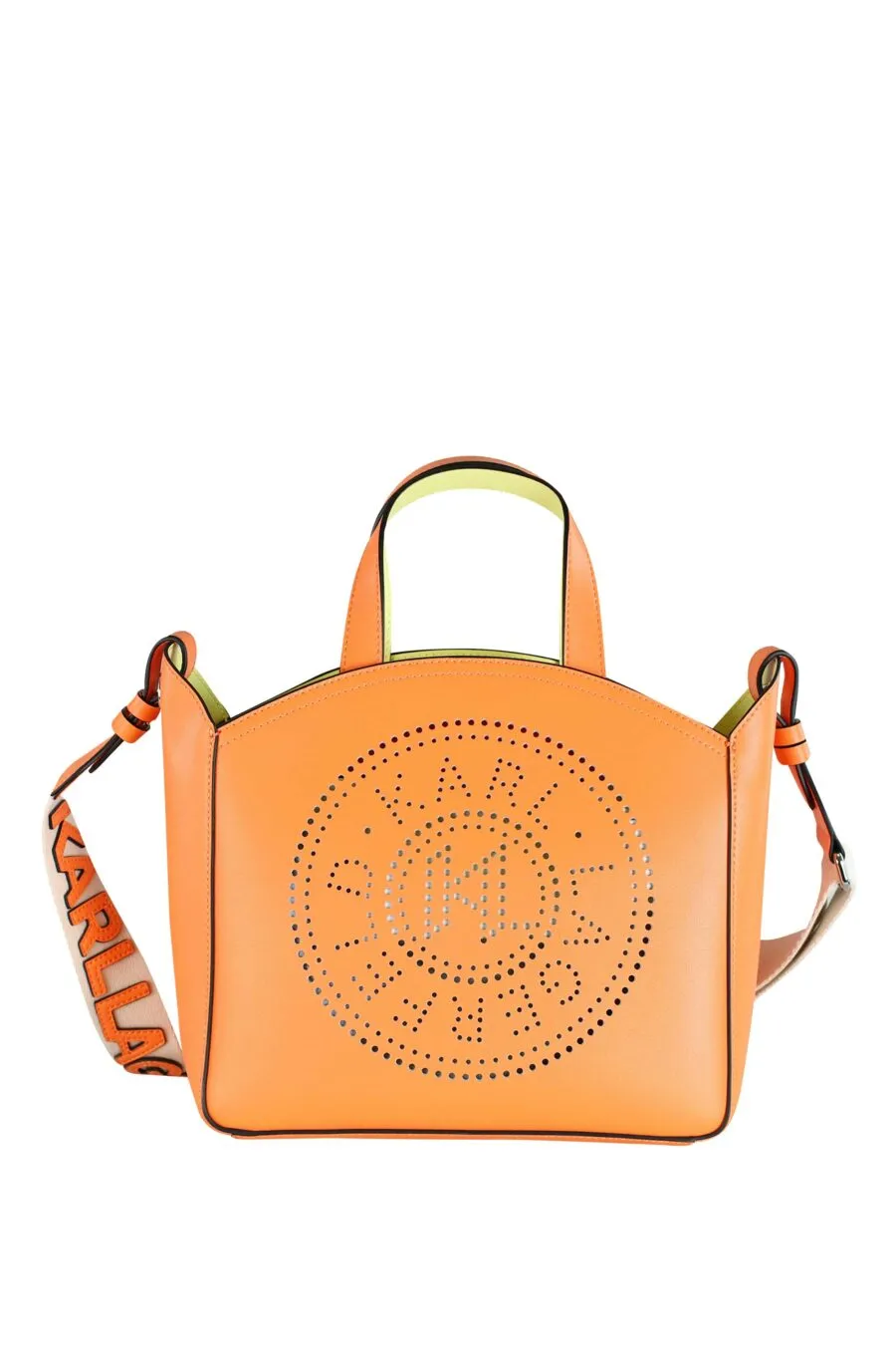 Tote bag naranja con logo 