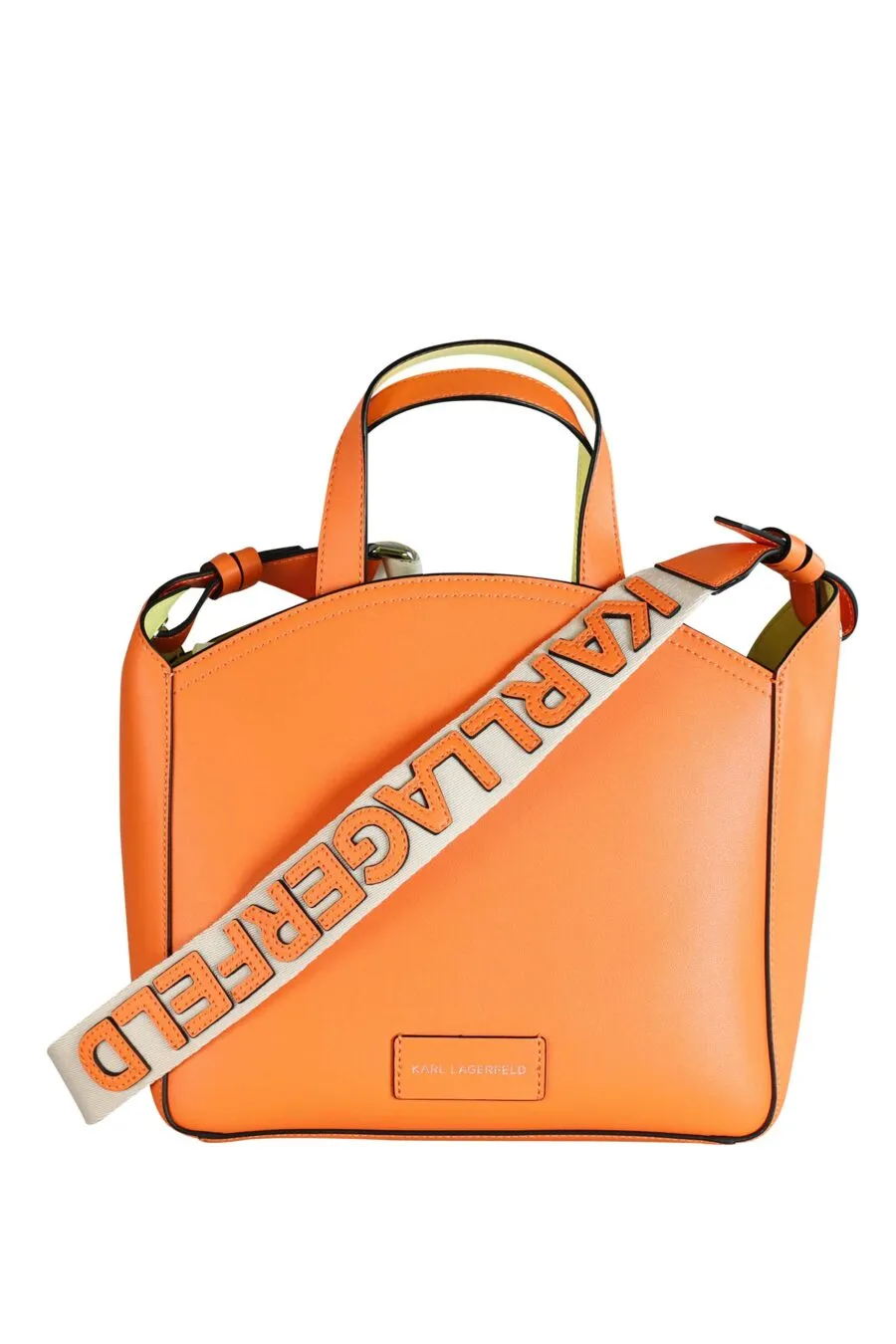 Tote bag naranja con logo 