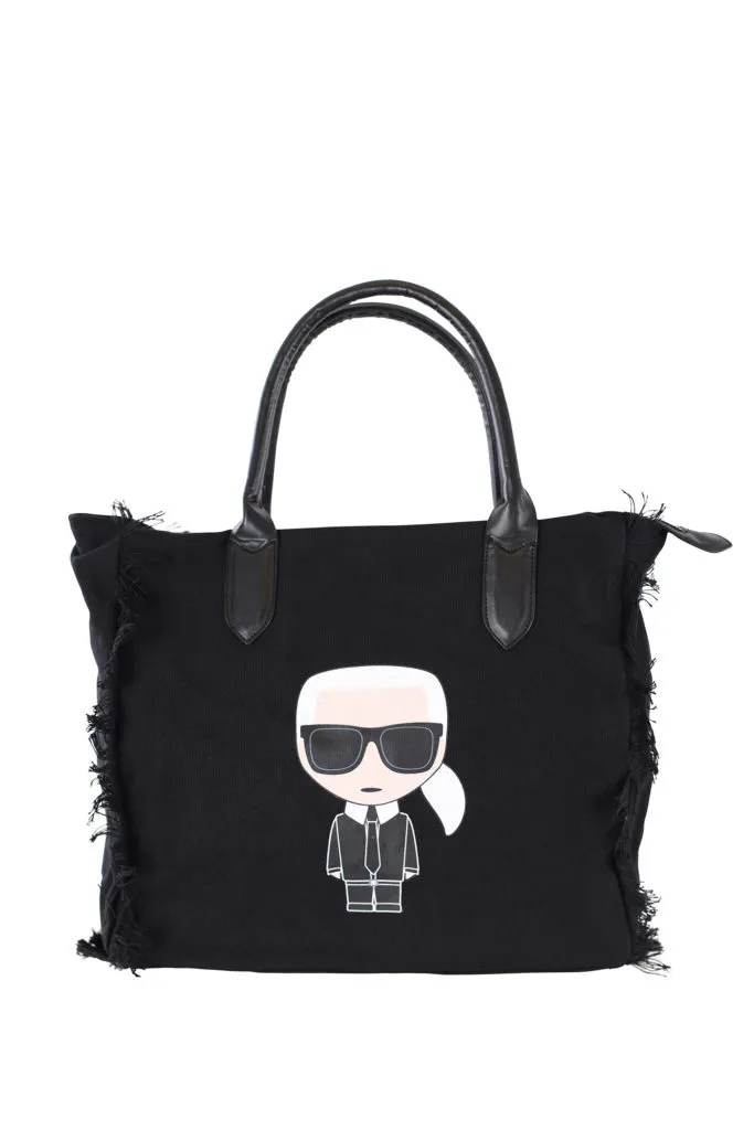 Tote bag negro de tela