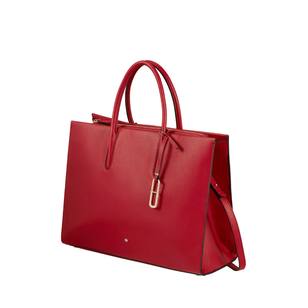 Tote bag para laptop EVERY-TIME Dark Red 15.6