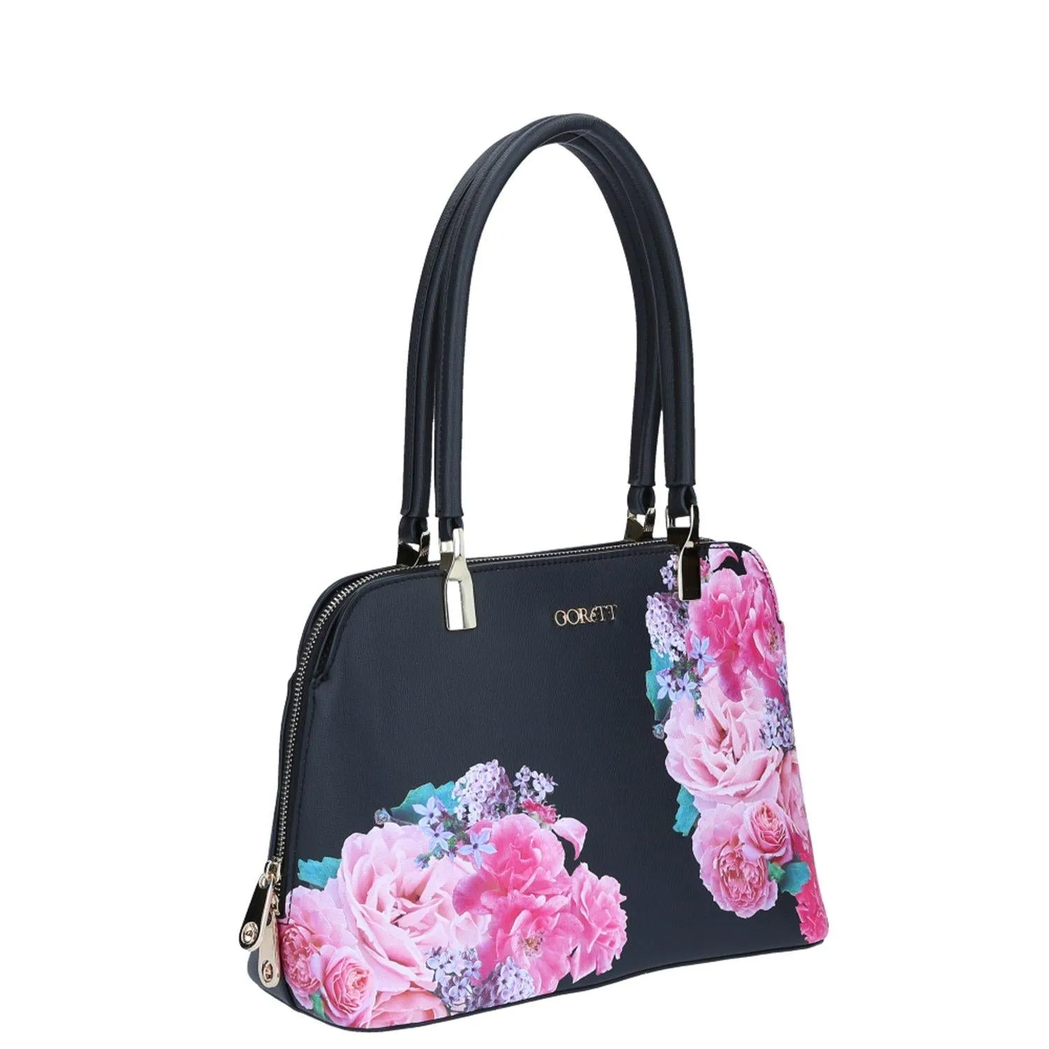 Tote floral negro