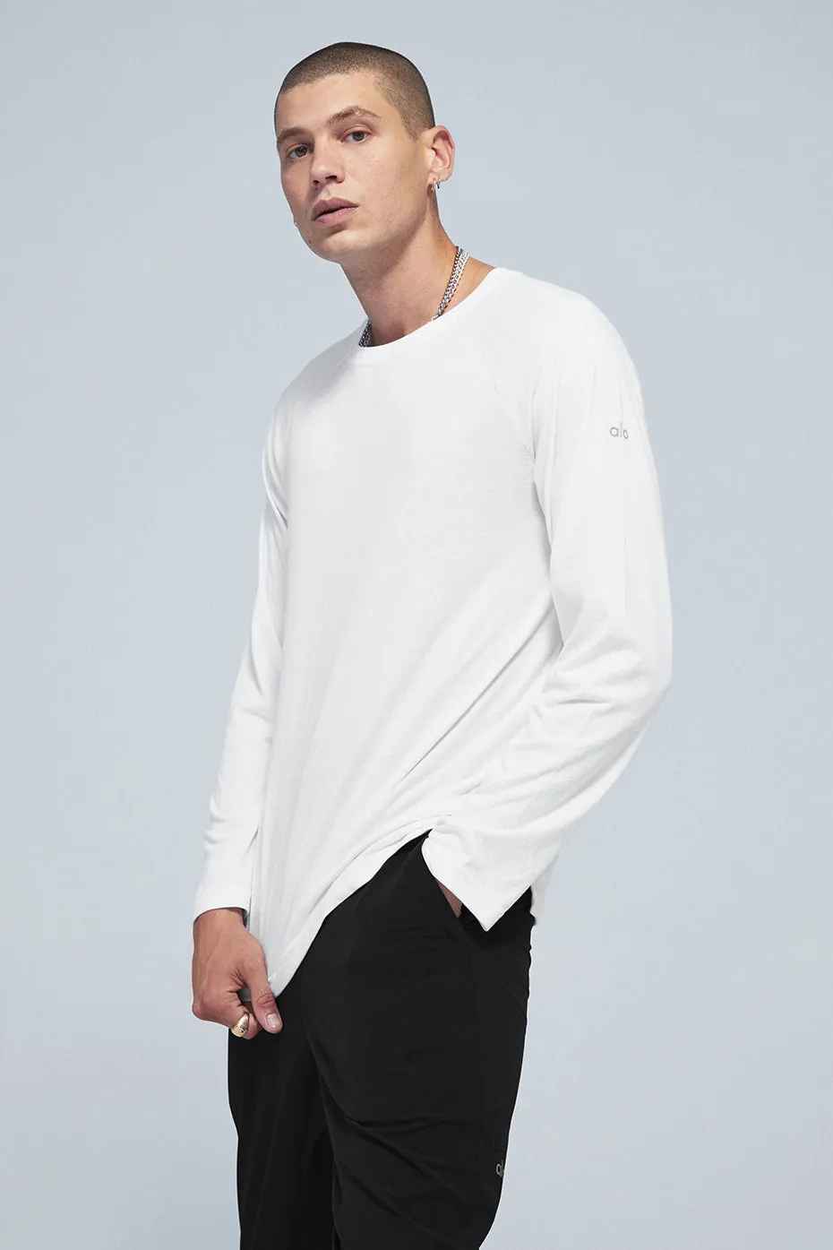 Triumph Long Sleeve Tee - White