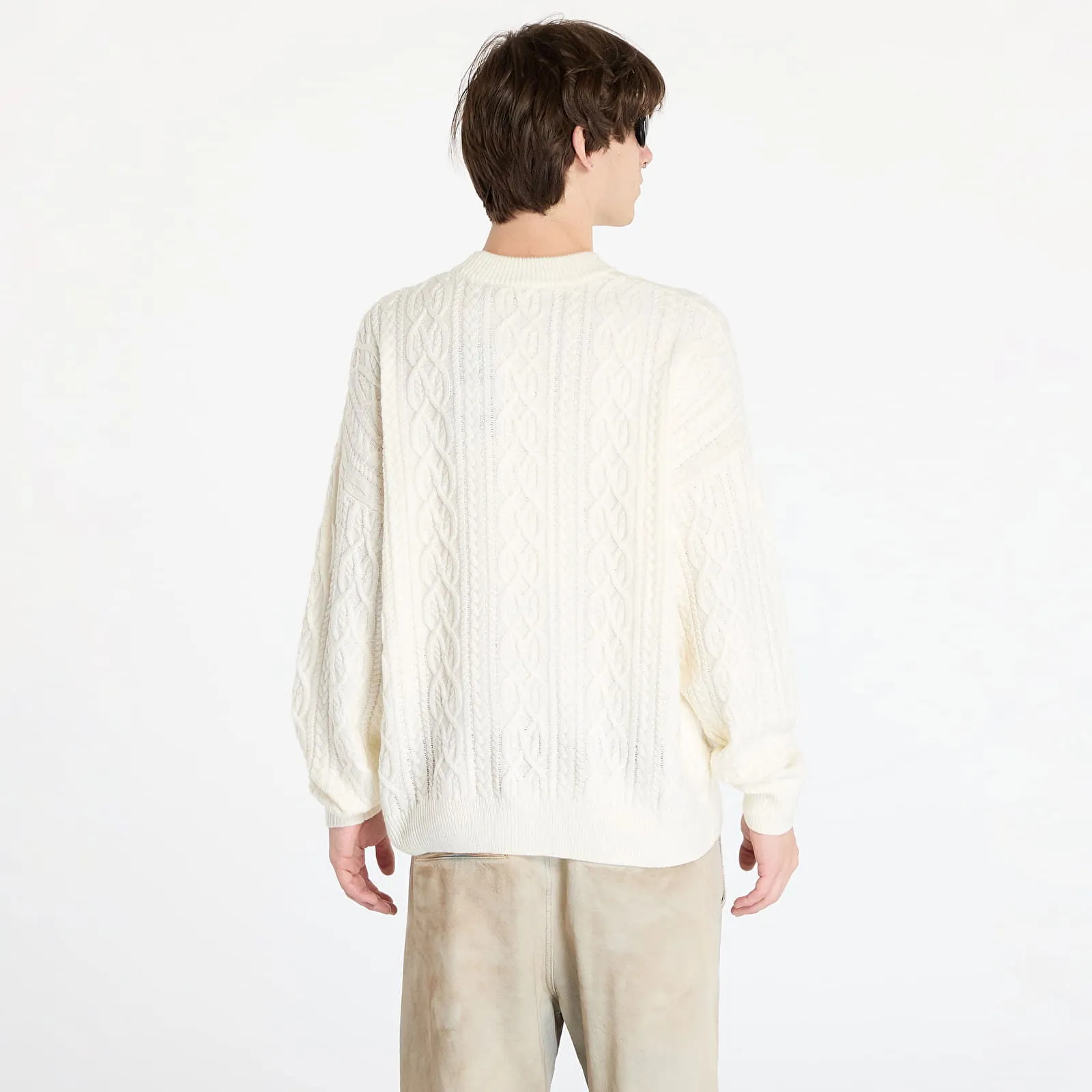 Wasted Paris Rain Cable Knit Sweater Off-White