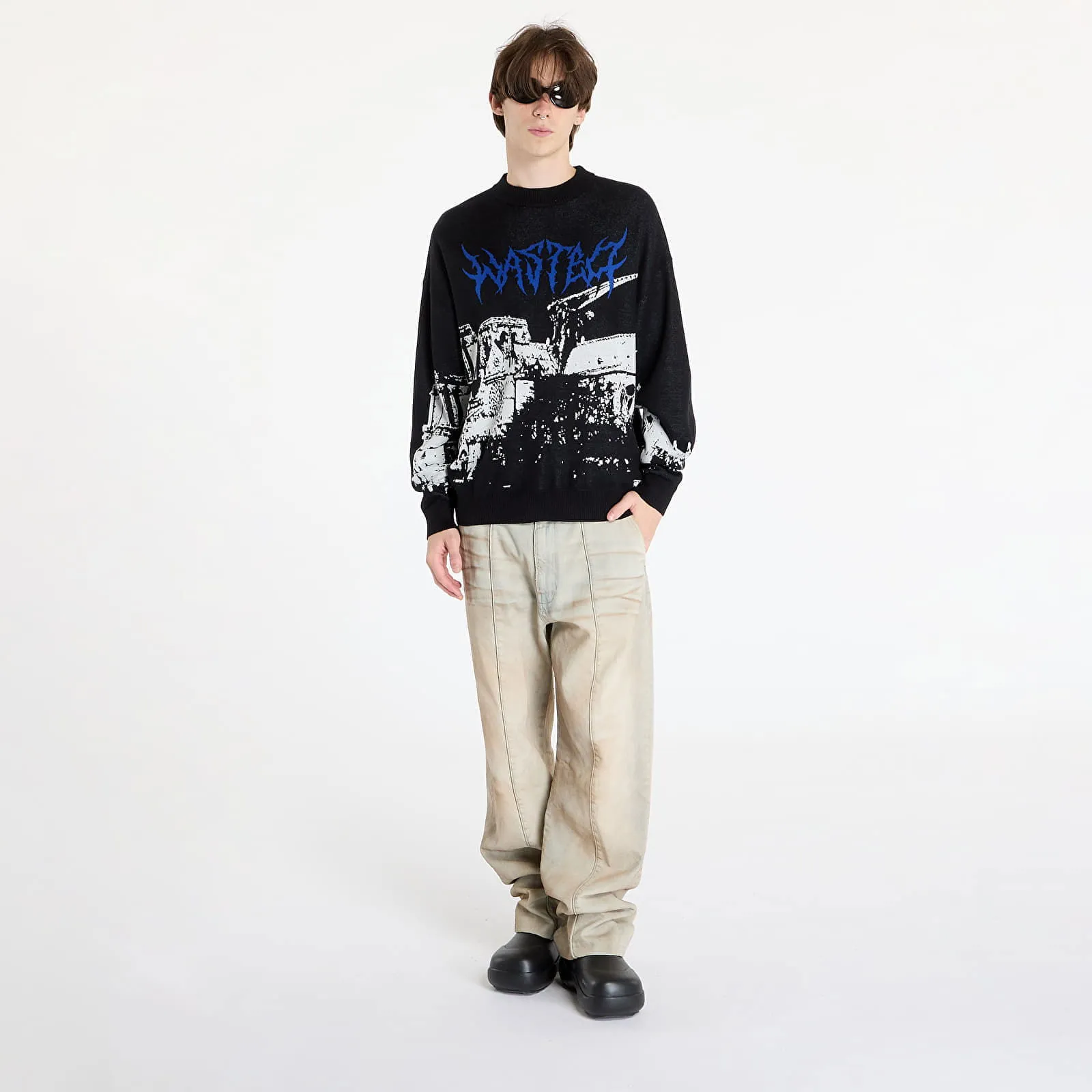 Wasted Paris Vault Sweater Black