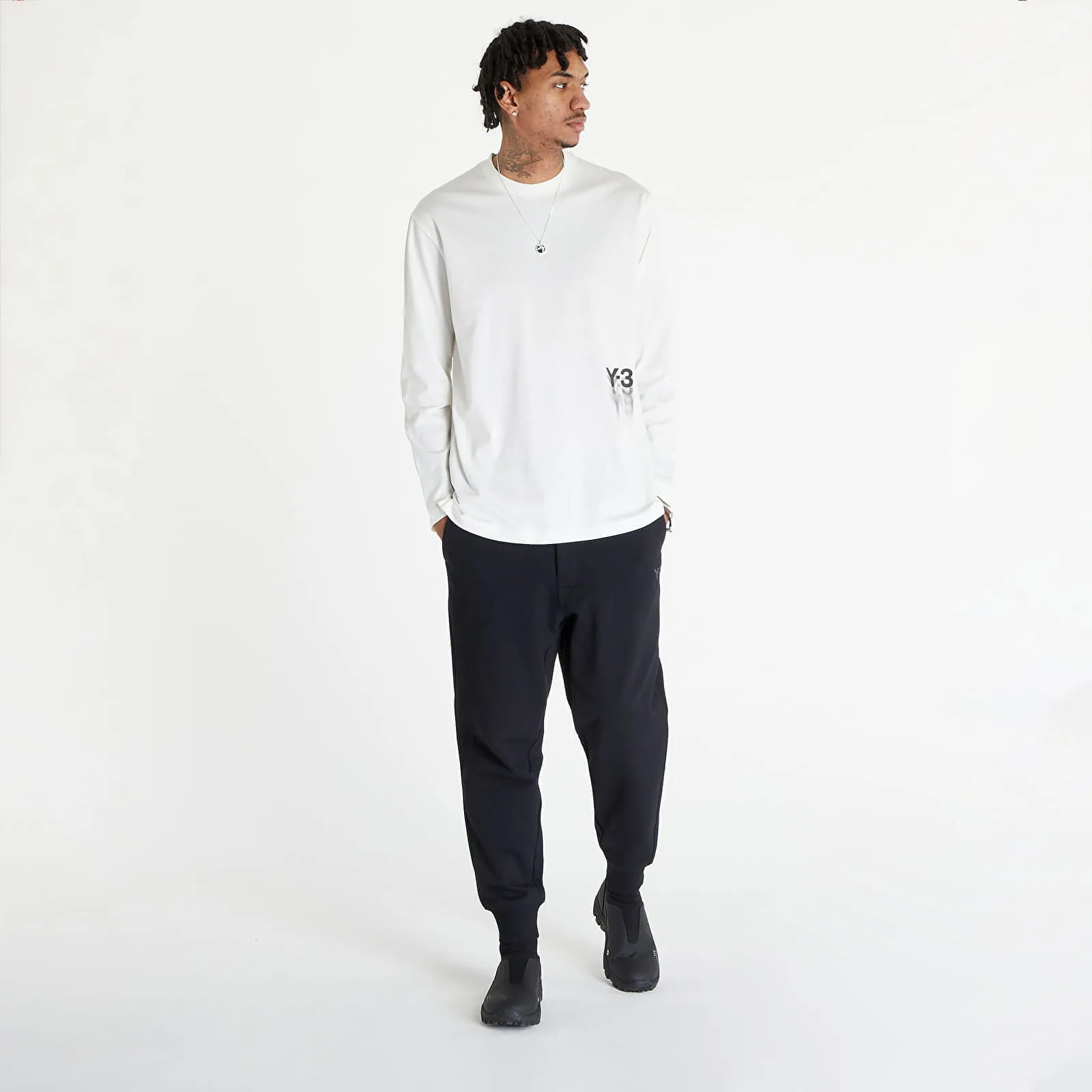 Y-3 Graphic Long Sleeve Tee UNISEX Off White