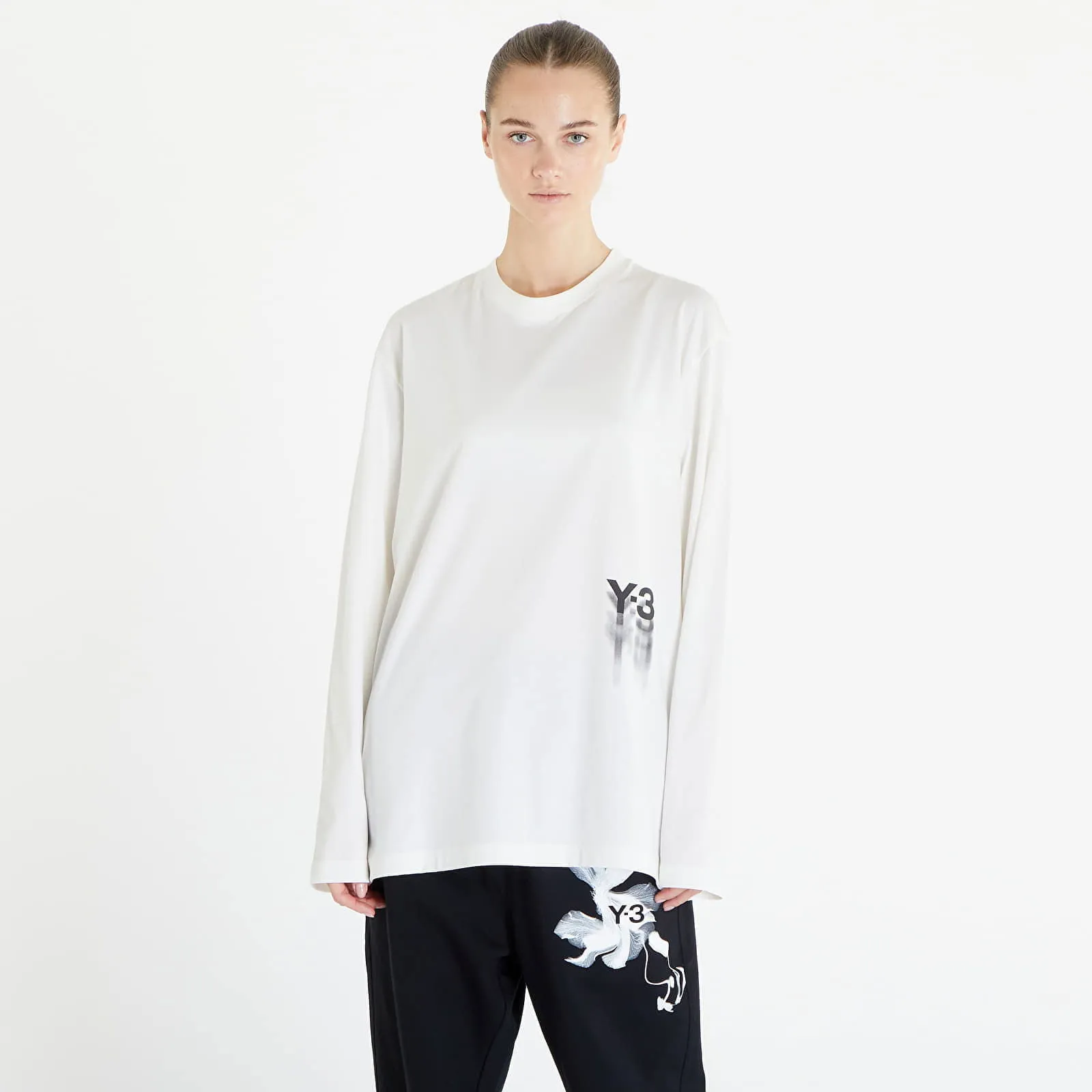 Y-3 Graphic Long Sleeve Tee UNISEX Off White