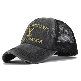 Yellowstone Dutton Ranch Baseball Hat Embroidered Cap Adjustable