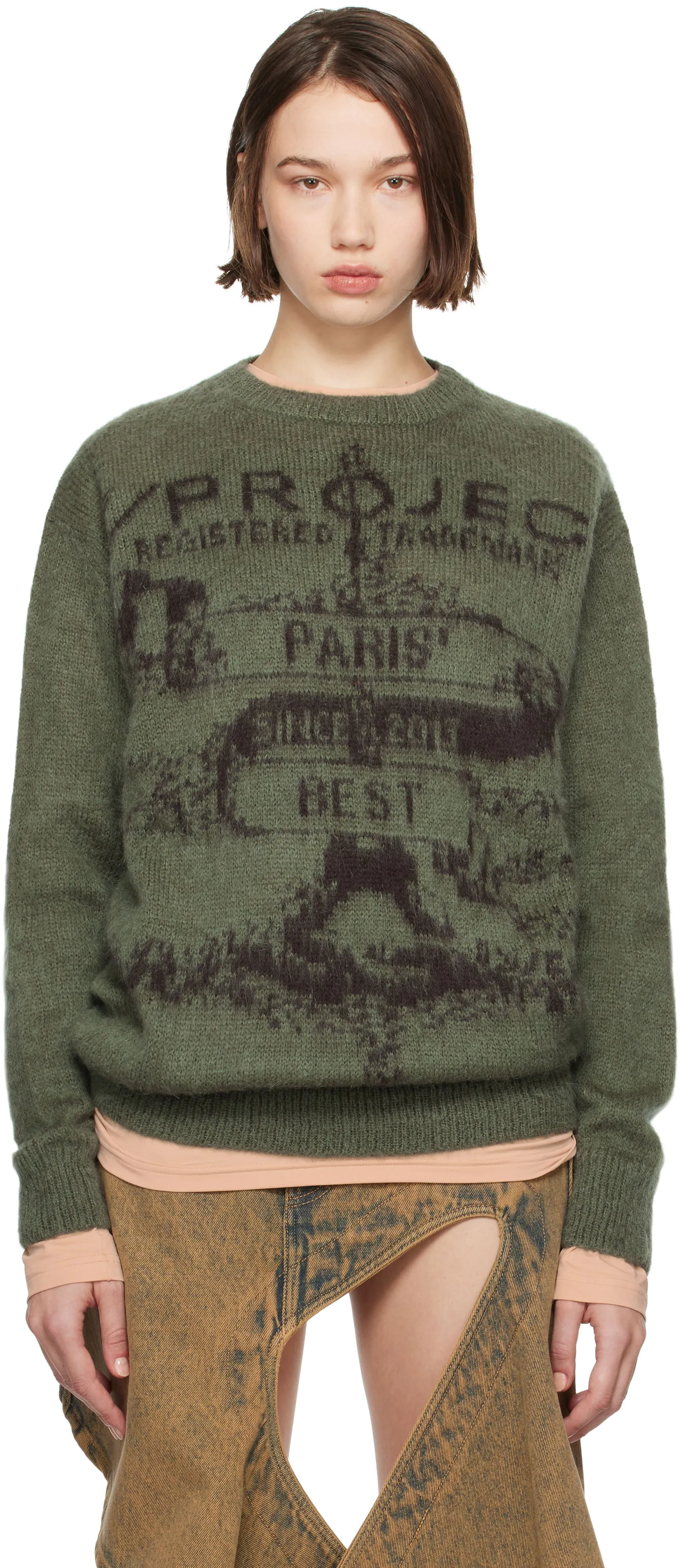 Y/PROJECT Jacquard Pullover Sweater