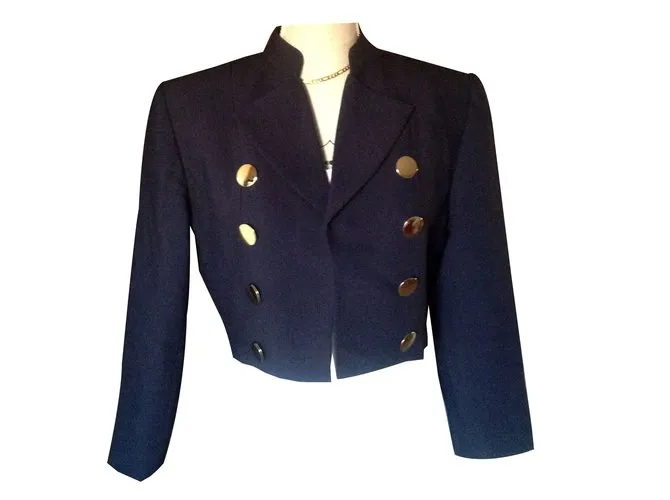 Yves Saint Laurent Chaquetas Azul marino 