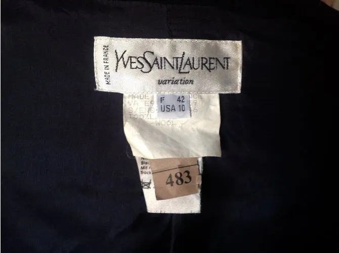 Yves Saint Laurent Chaquetas Azul marino 