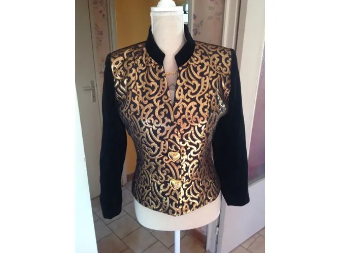 Yves Saint Laurent Chaquetas Dorado 