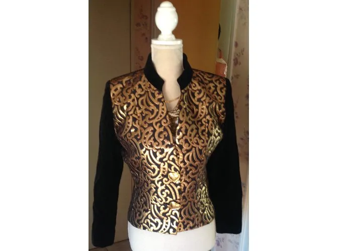 Yves Saint Laurent Chaquetas Dorado 