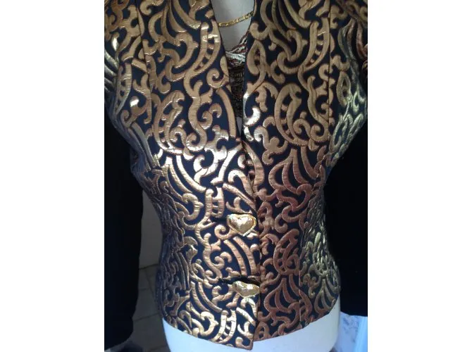 Yves Saint Laurent Chaquetas Dorado 