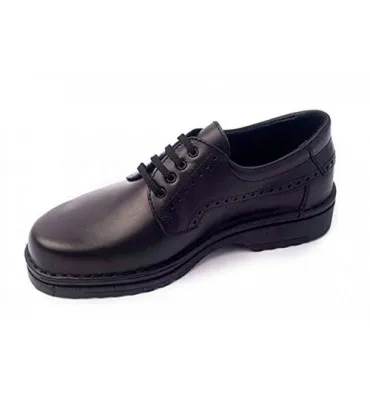 Zapato farmacia cordones hombre ancho especial ANCHO 15 pies muy delicados Calzafarma en negro