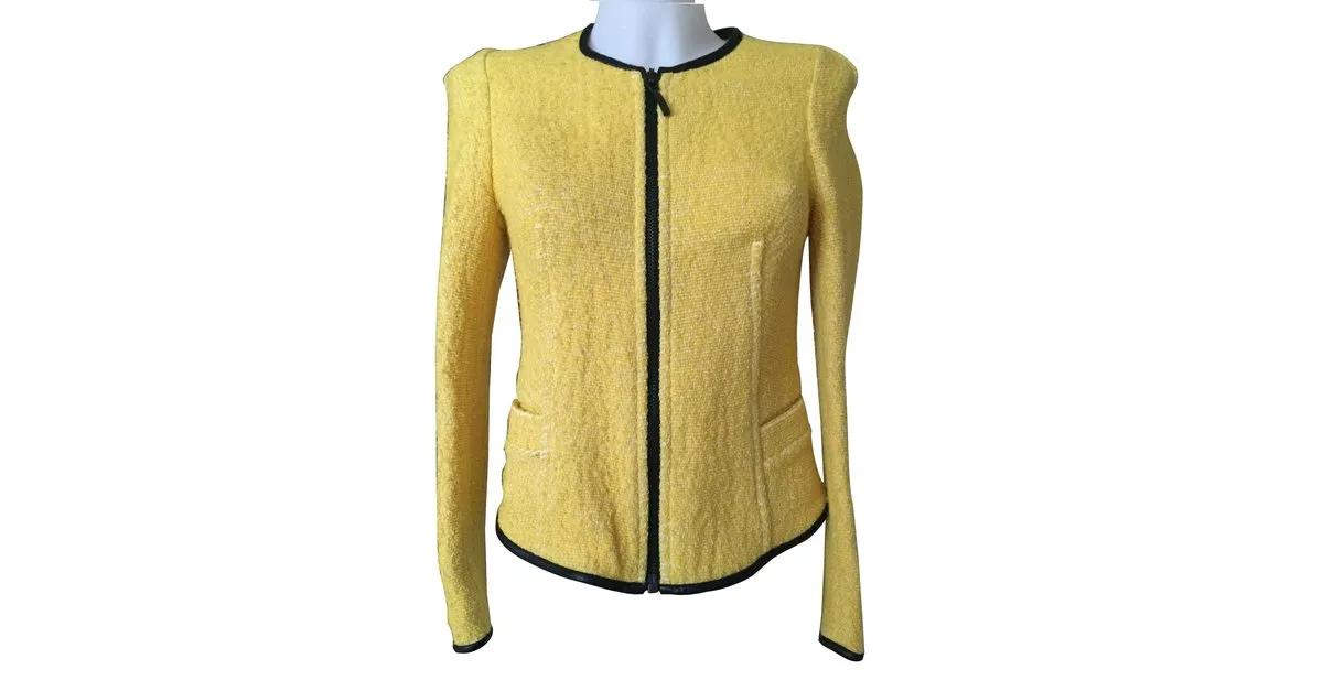 Zara Chaquetas Amarillo 